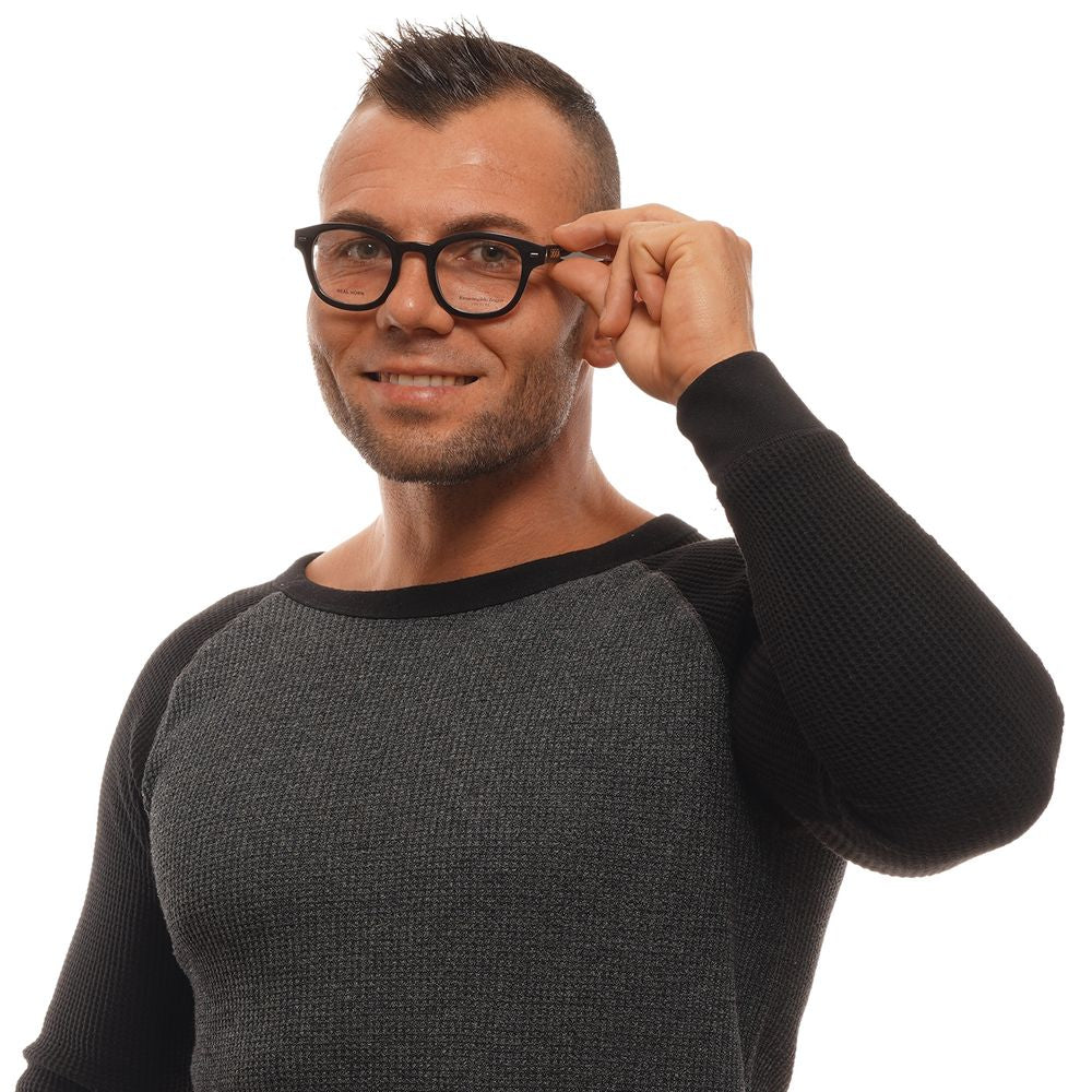 Ermenegildo Zegna Schwarze Hornbrille (Rahmen)