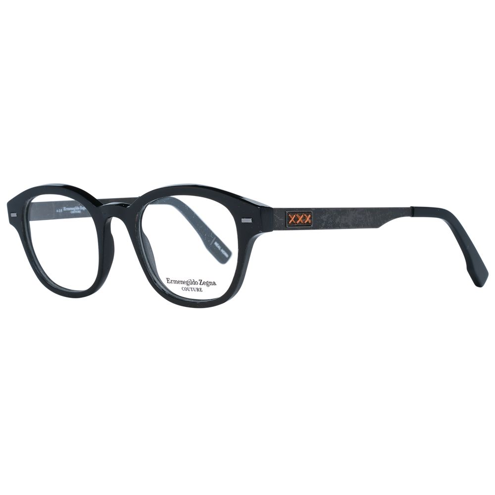 Ermenegildo Zegna Schwarze Hornbrille (Rahmen)