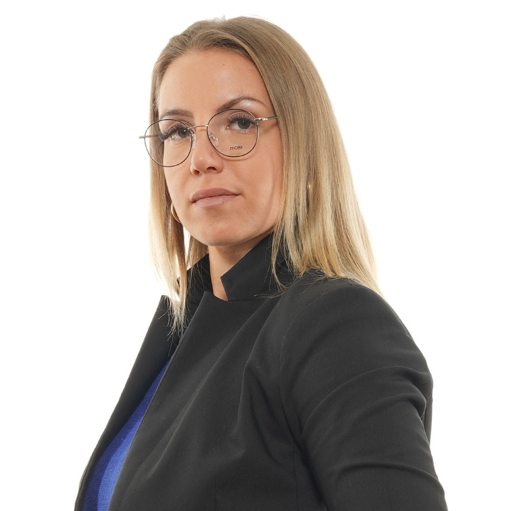 Maje Goldene Brillengestelle aus Edelstahl