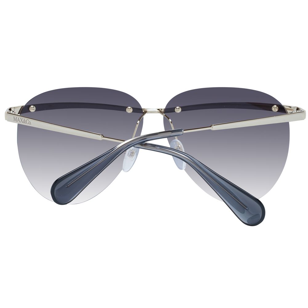 Max & Co Goldene Metall-Sonnenbrille