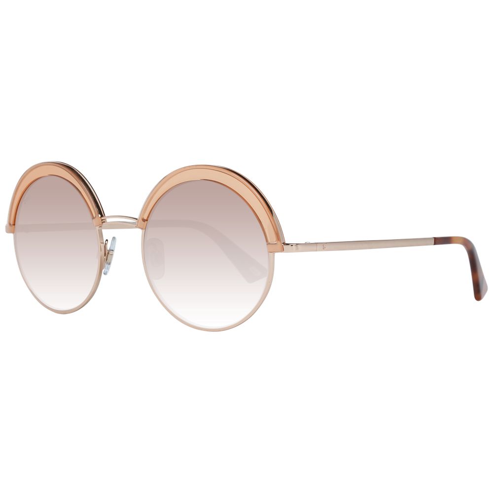 Web Sonnenbrille aus Roségold, Metall und Kunststoff