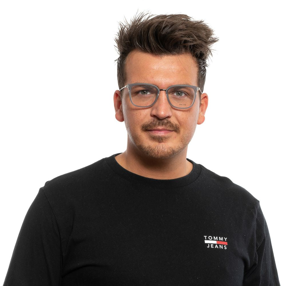 Police Gray Men Optical Glasses Frames