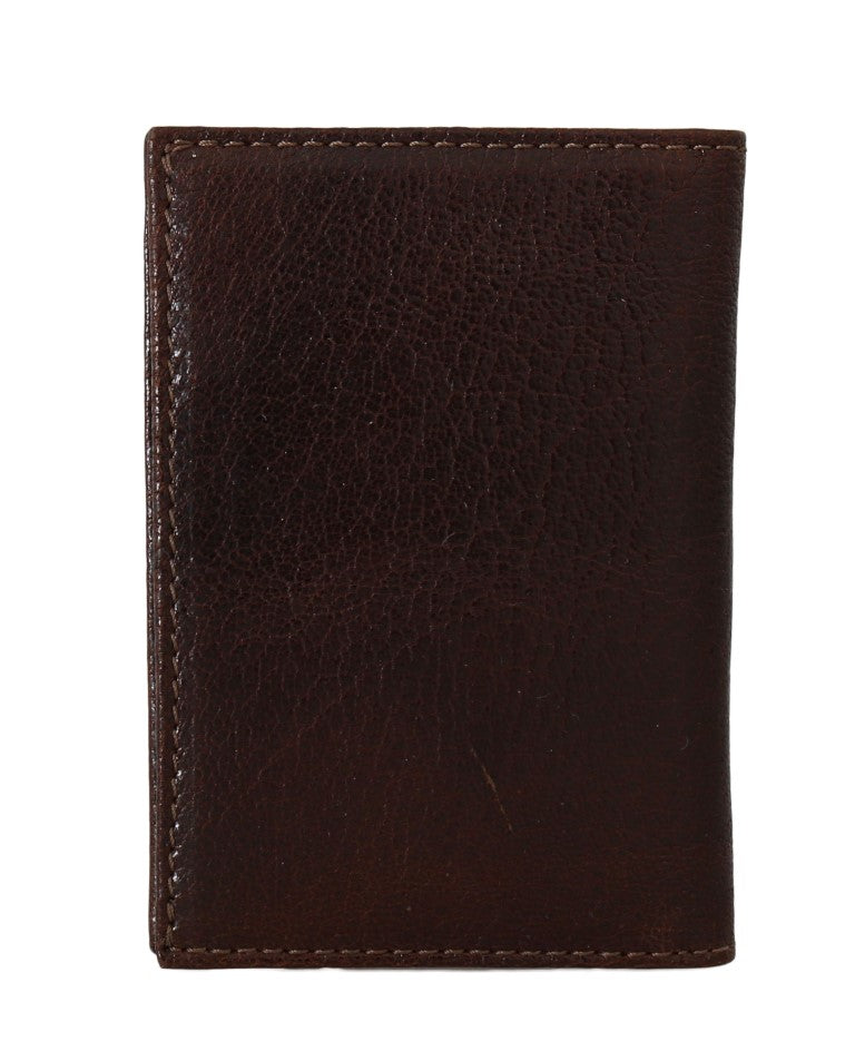 Billionaire Italian Couture Braunes Leder Bifold Wallet