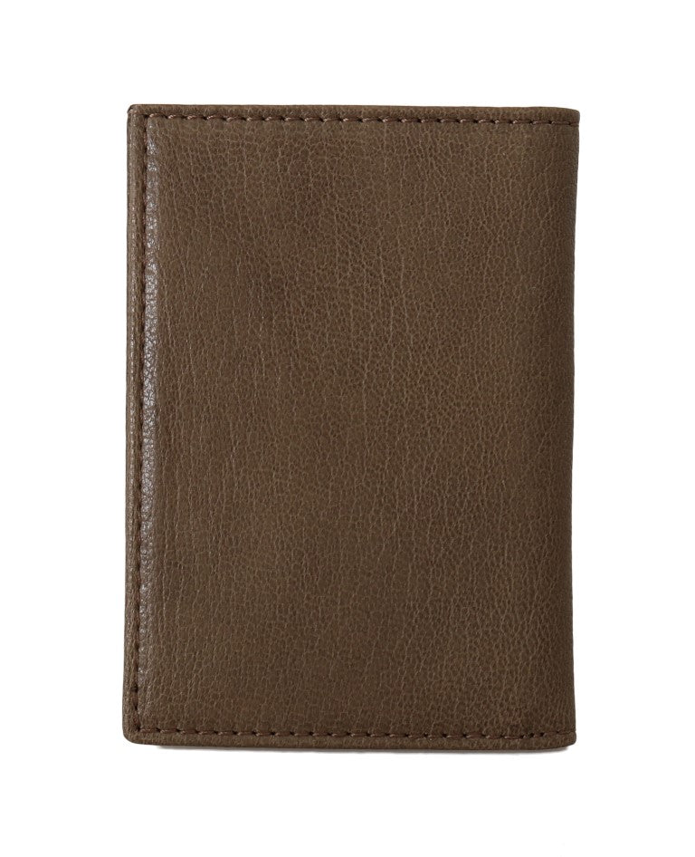 Billionaire Italian Couture Braunes Leder Bifold Wallet