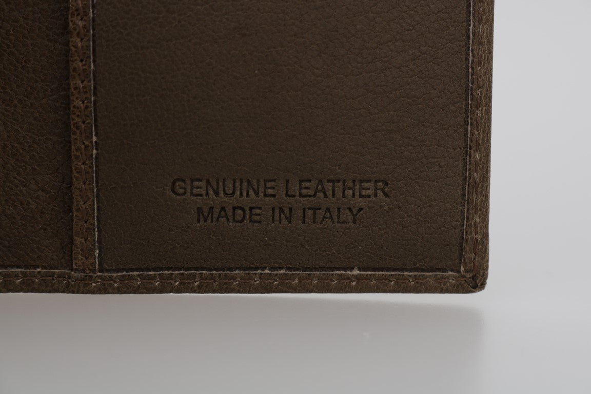 Billionaire Italian Couture Braunes Leder Bifold Wallet