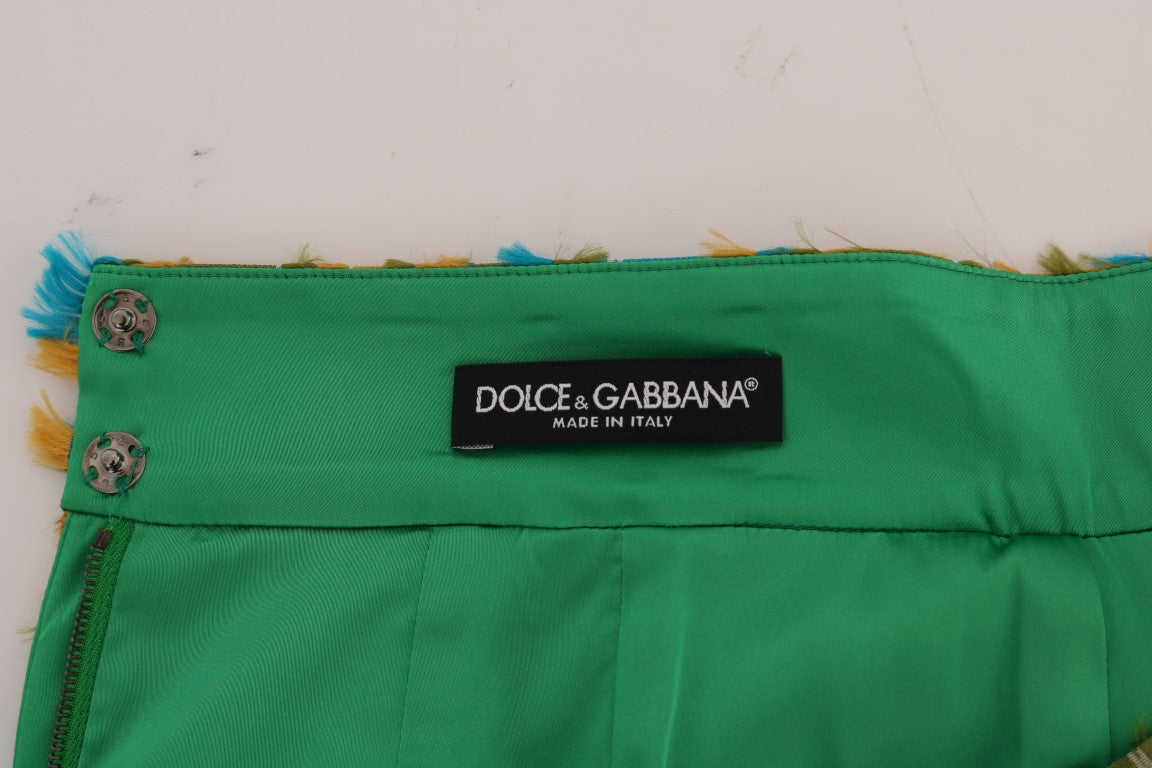 Dolce & Gabbana Mehrfarbiger gerader Bleistiftrock aus Jacquard