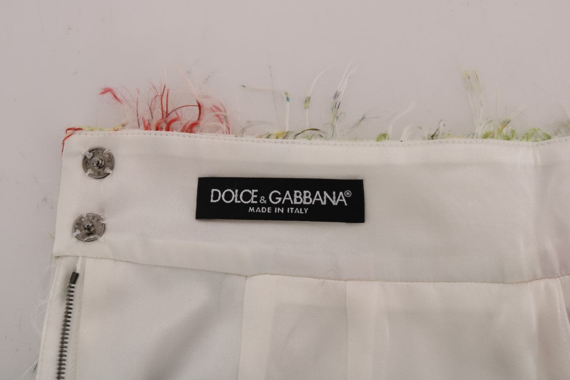 Dolce & Gabbana Floral gemusterter gerader Bleistiftrock