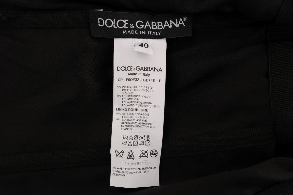 Dolce &amp; Gabbana Siyah ve Kırmızı Payetli Kılıf Elbise