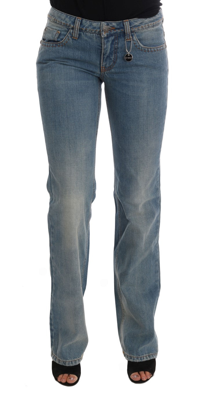 Costume National Klassische Jeans aus Baumwolle mit blauer Waschung
