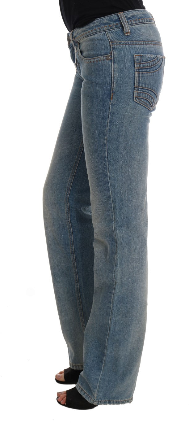 Costume National Klassische Jeans aus Baumwolle mit blauer Waschung