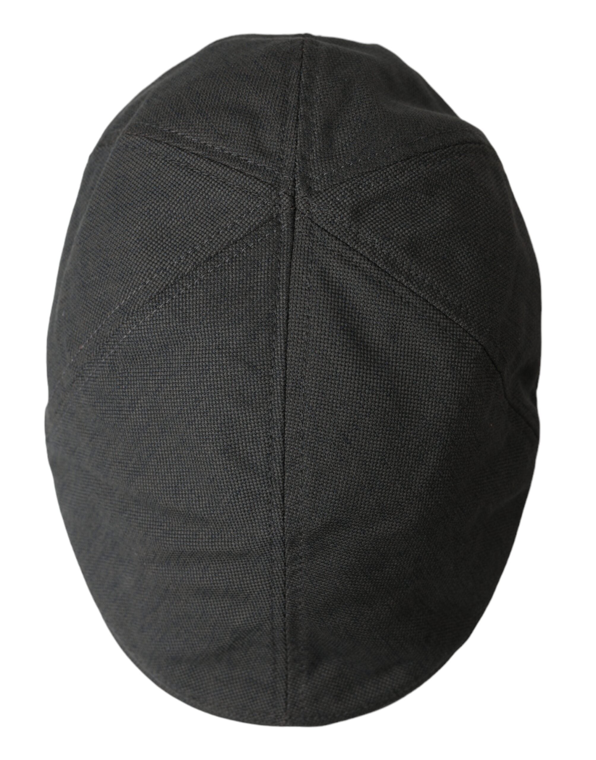Dolce &amp; Gabbana Dark Grey Nylon Newsboy Hat Men