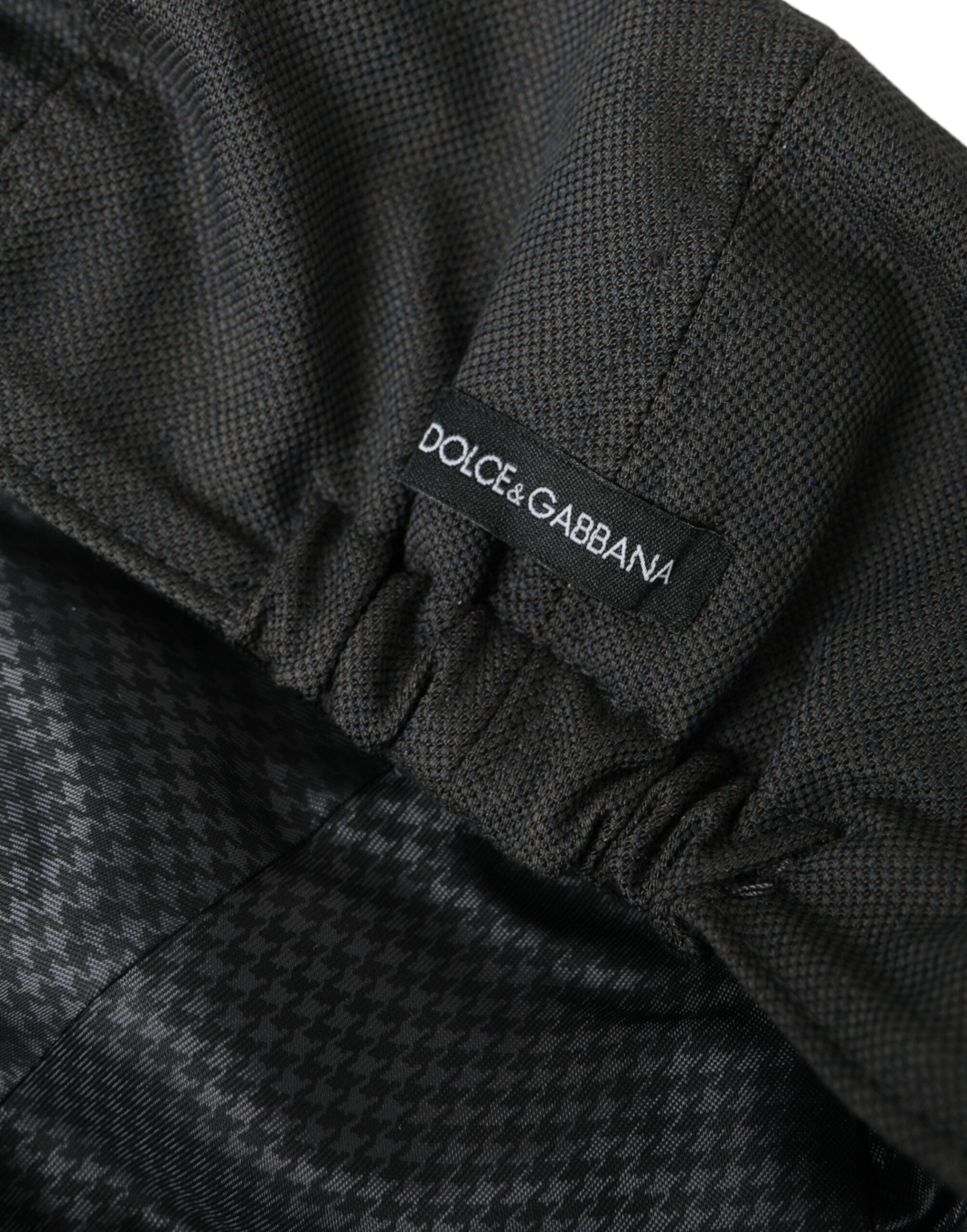 Dolce &amp; Gabbana Dark Grey Nylon Newsboy Hat Men