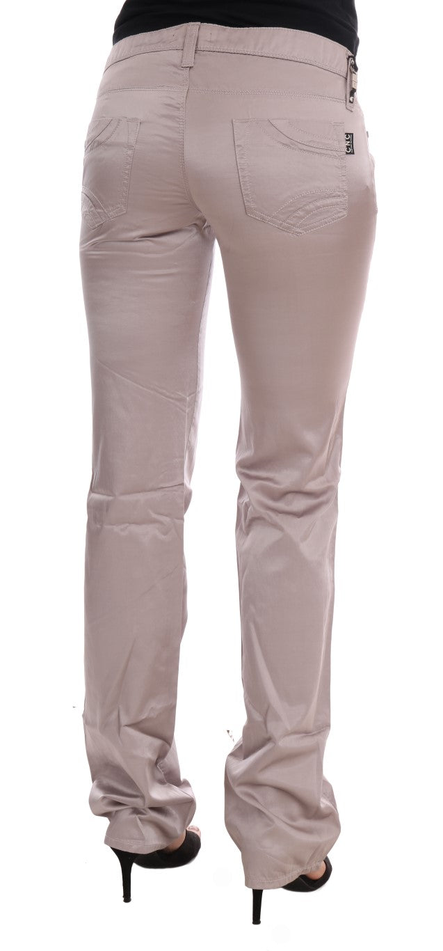 Costume National Beige Baumwolle Slim Fit Jeans