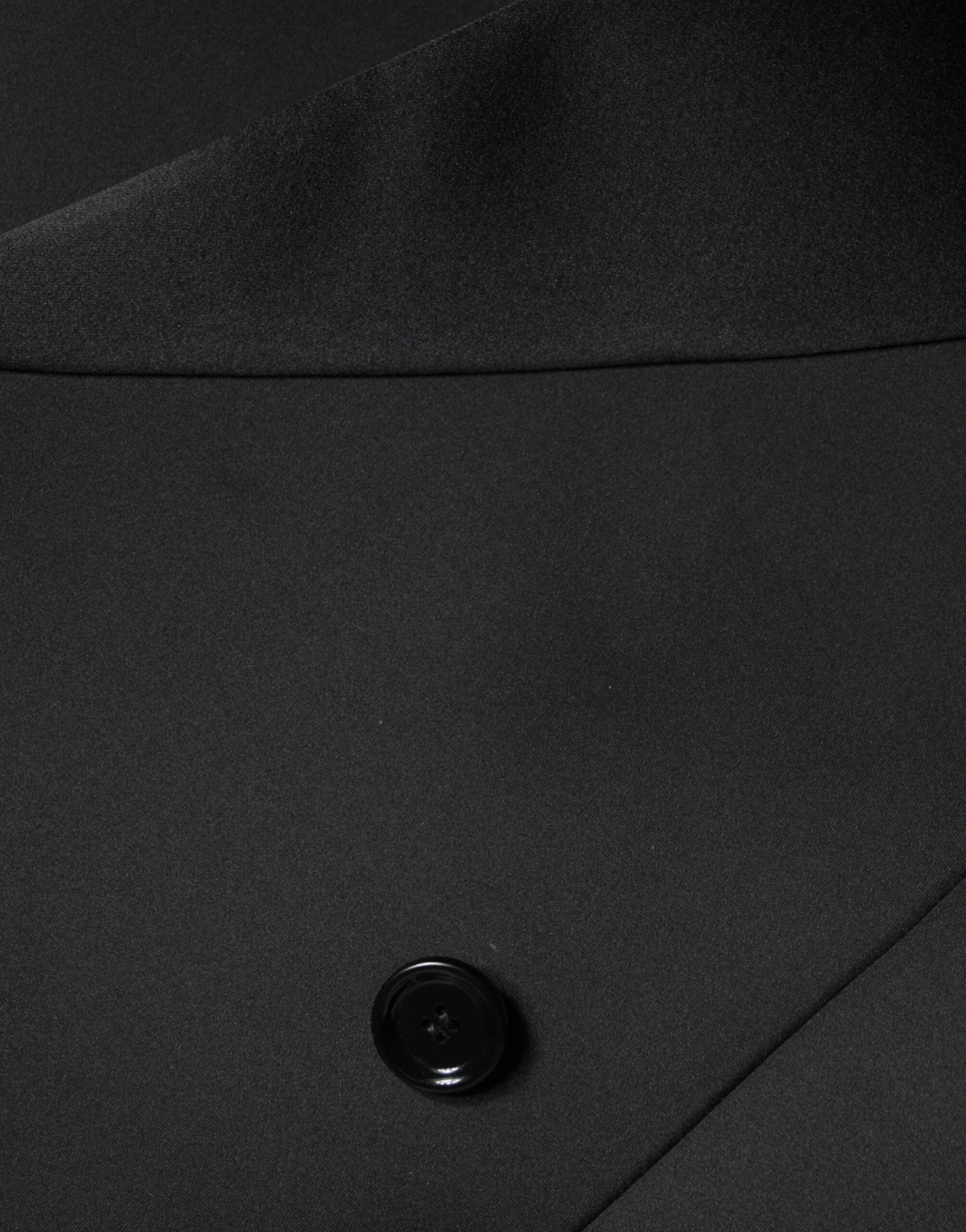 Dolce &amp; Gabbana Siyah Polyester Kruvaze Ceket