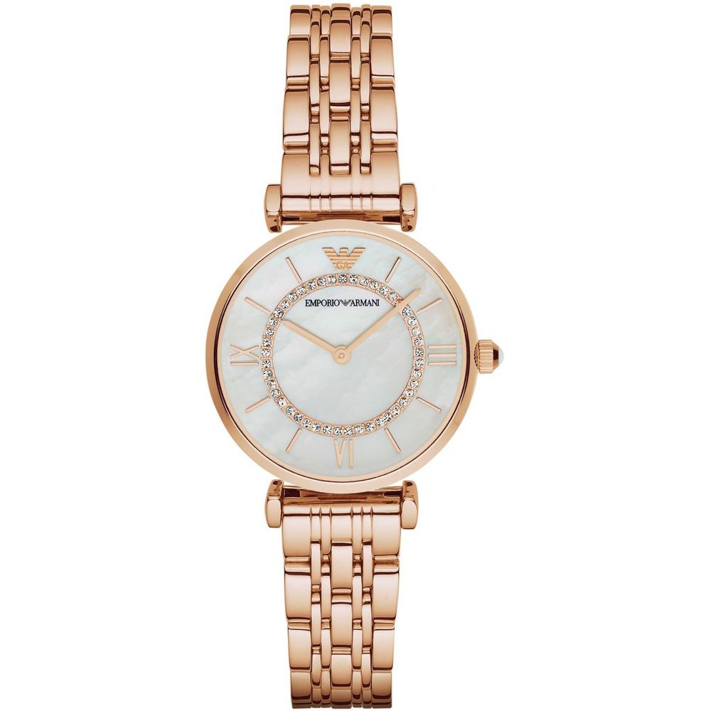 Armani Rose Gold Edelstahl Uhr