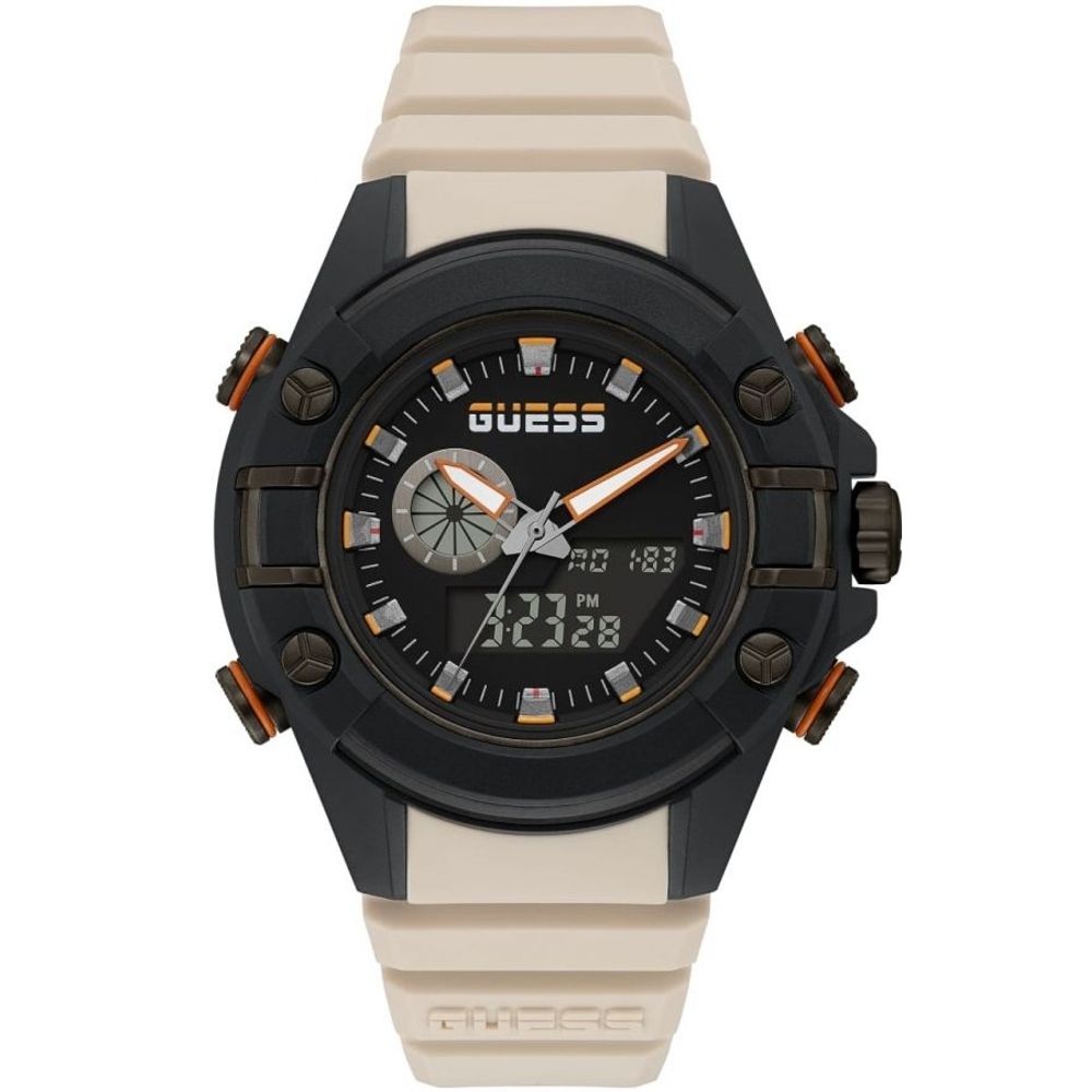 Guess bej reçine saat