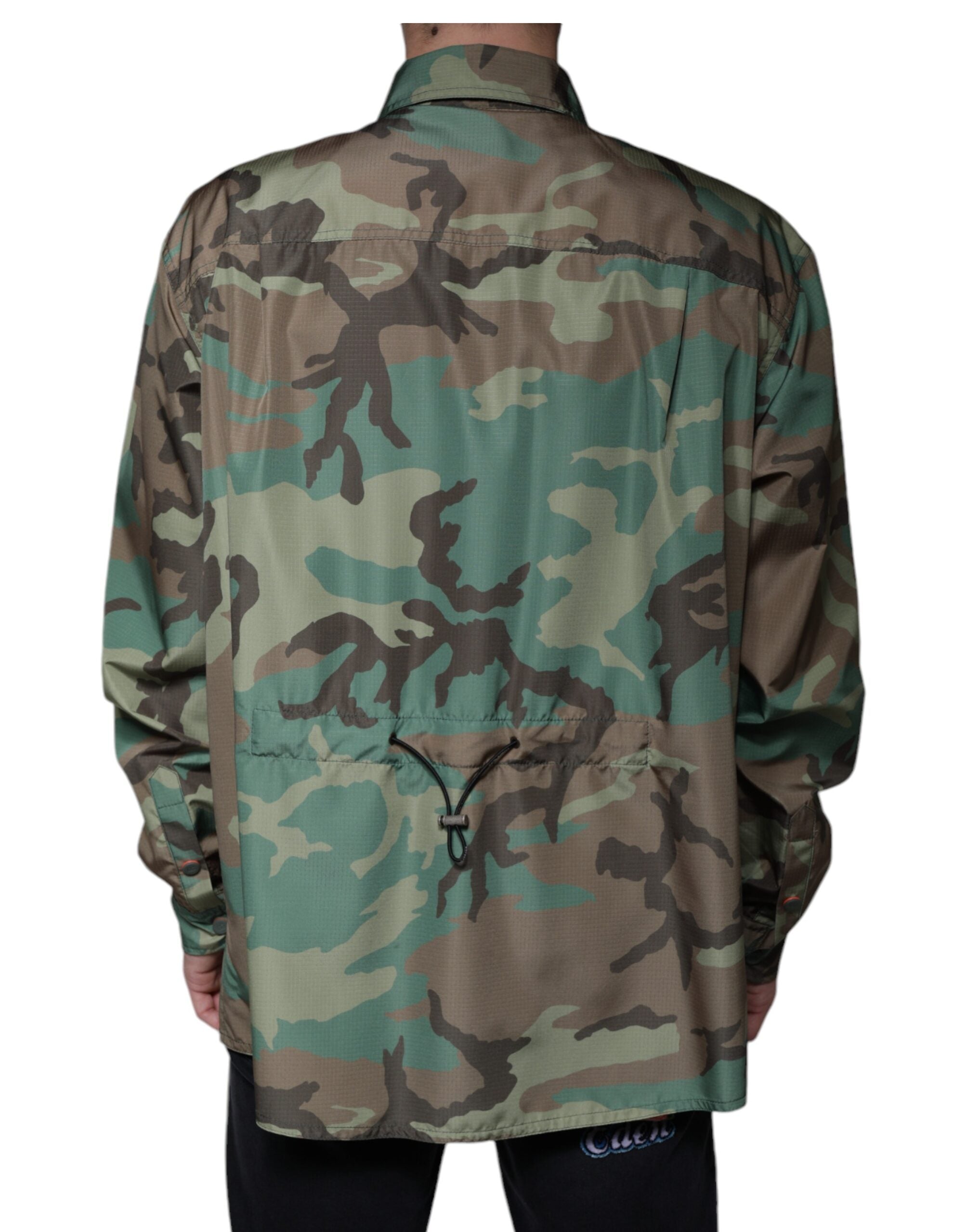 Dolce &amp; Gabbana Multicolor Camouflage Button Down Shirt