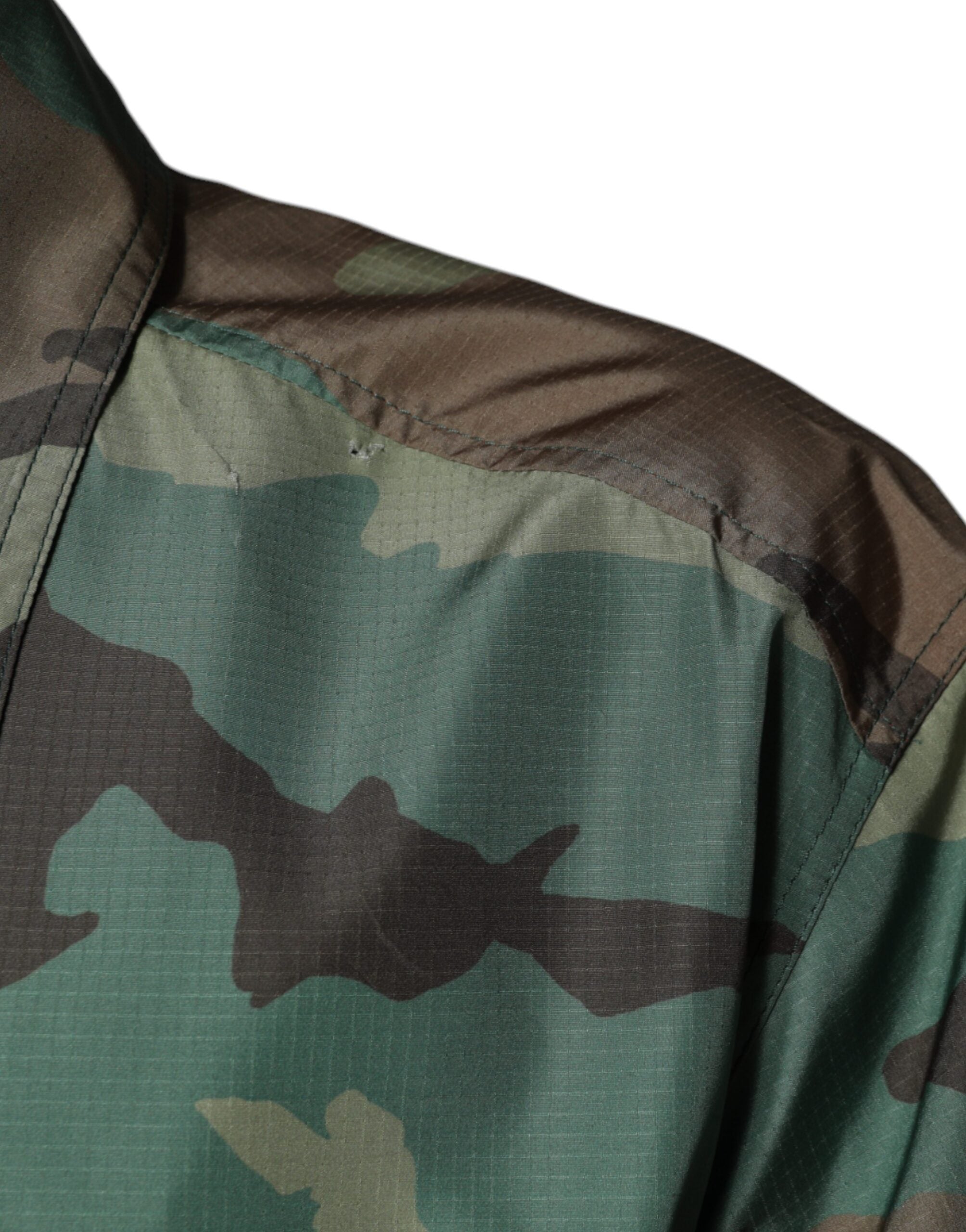 Dolce &amp; Gabbana Multicolor Camouflage Button Down Shirt