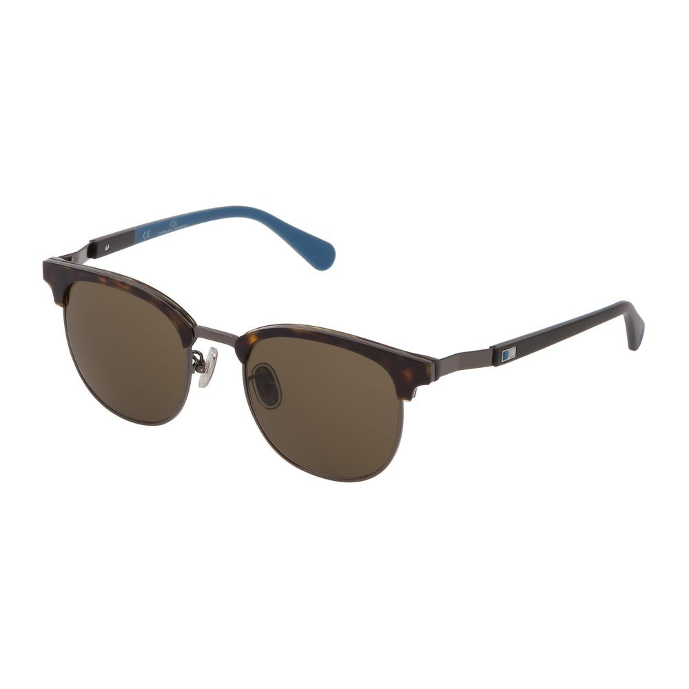 Carolina Herrera grey acetate and metal sunglasses