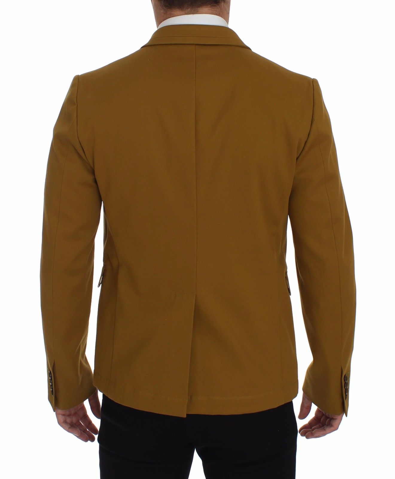 Dolce & Gabbana Gelber Baumwoll-Stretch-Blazer
