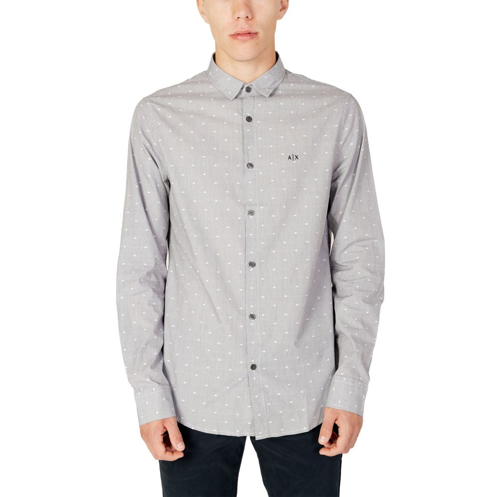 Armani Exchange black cotton shirt