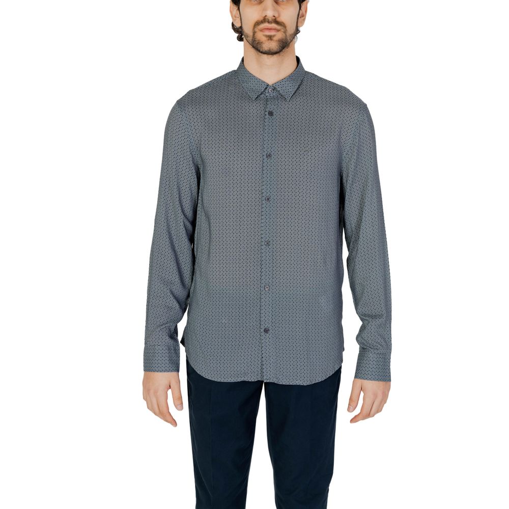 Armani Exchange grey viscose shirt
