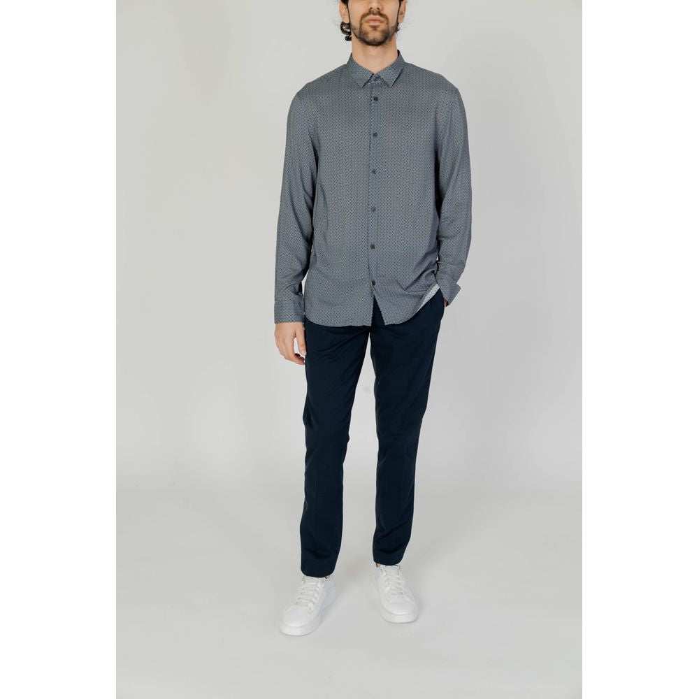 Armani Exchange grey viscose shirt