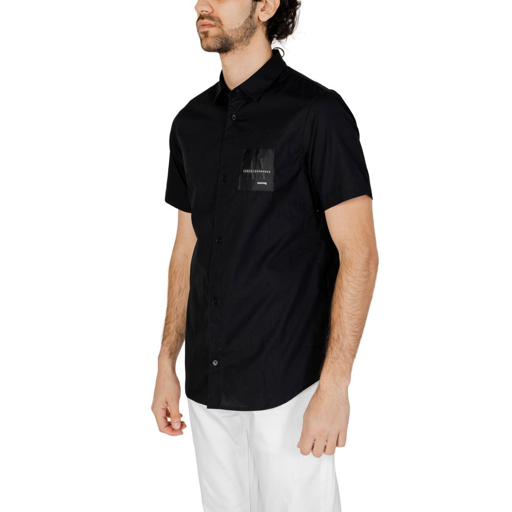 Armani Exchange black cotton shirt