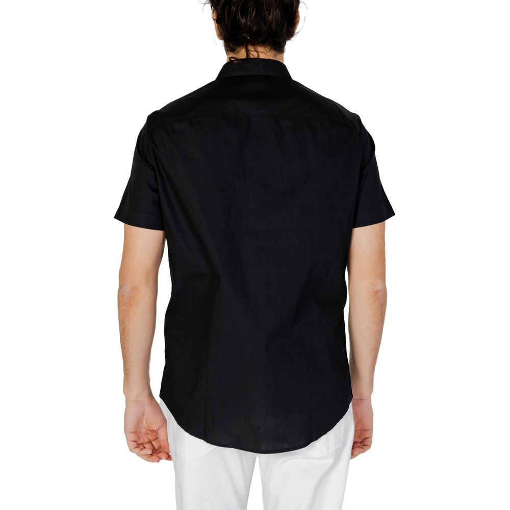 Armani Exchange black cotton shirt