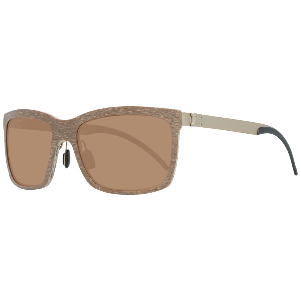 Mercedes Benz brown metal sunglasses