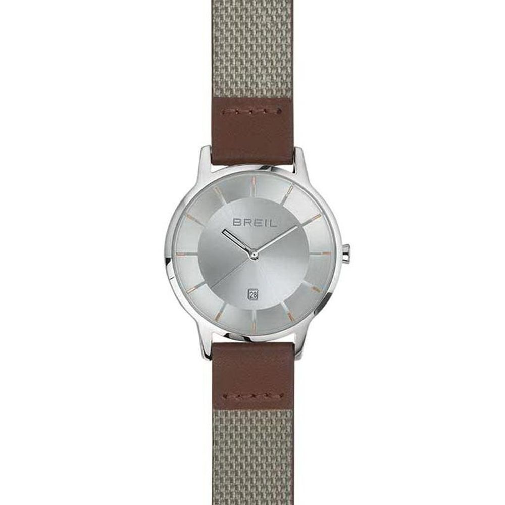 Breil watch made of brown fabric