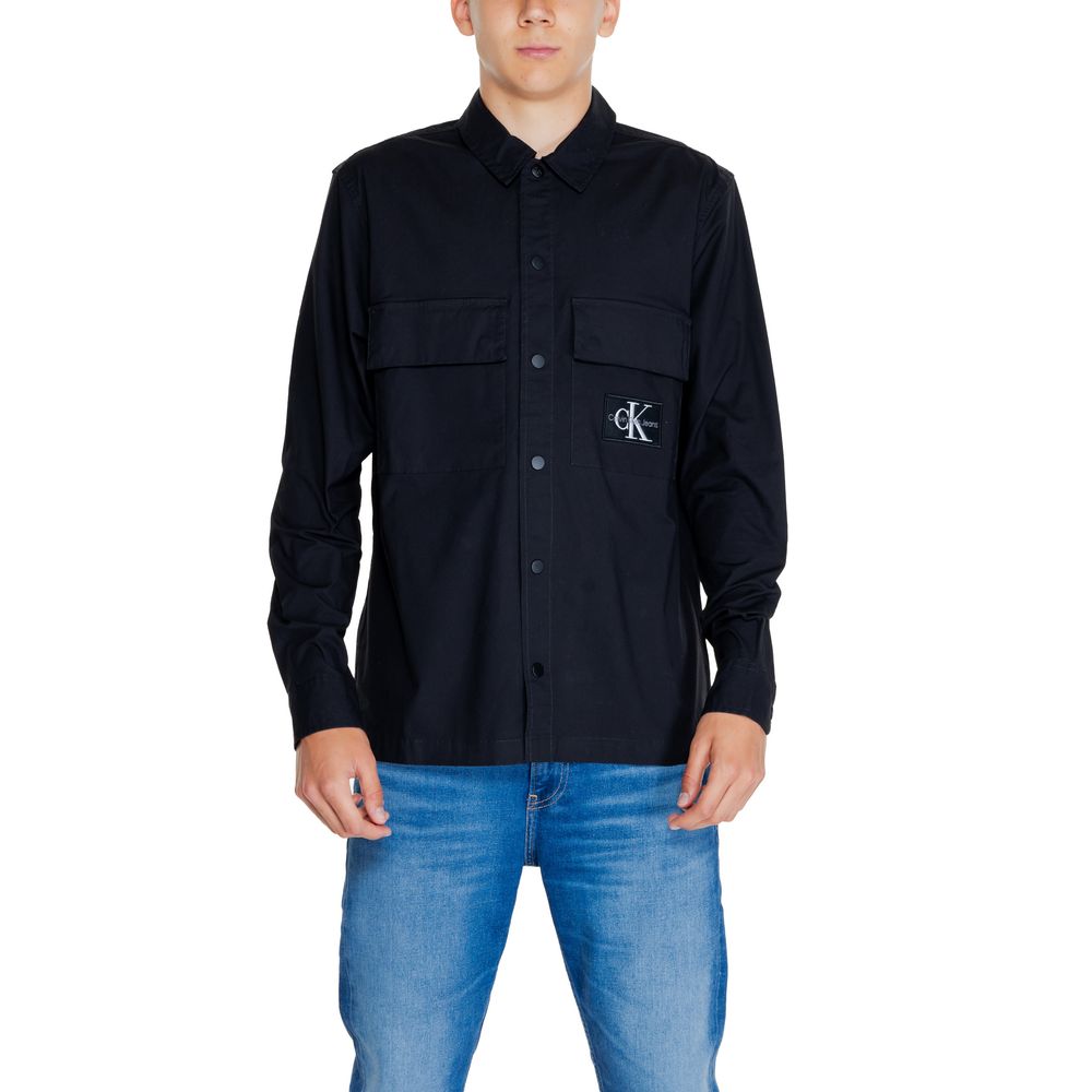 Calvin Klein Jeans black recycled cotton shirt