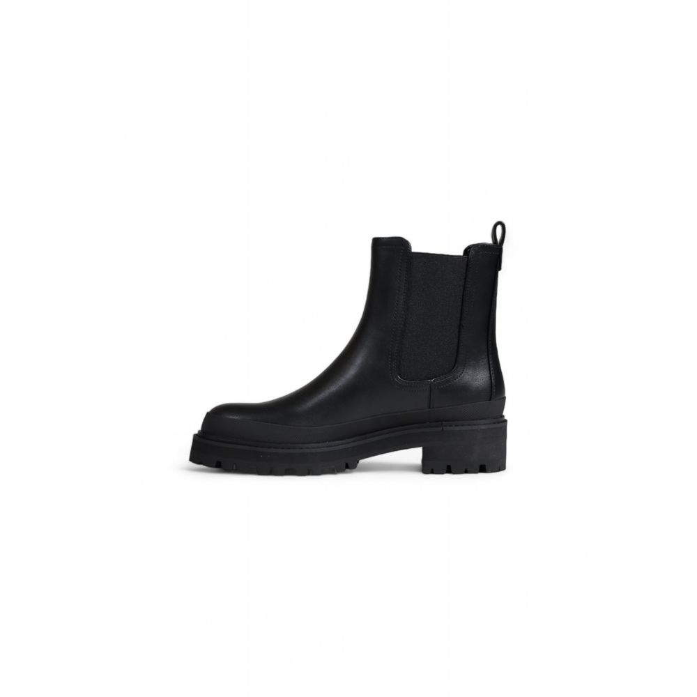 Guess Schwarze Polyethylen-Ankle-Boots