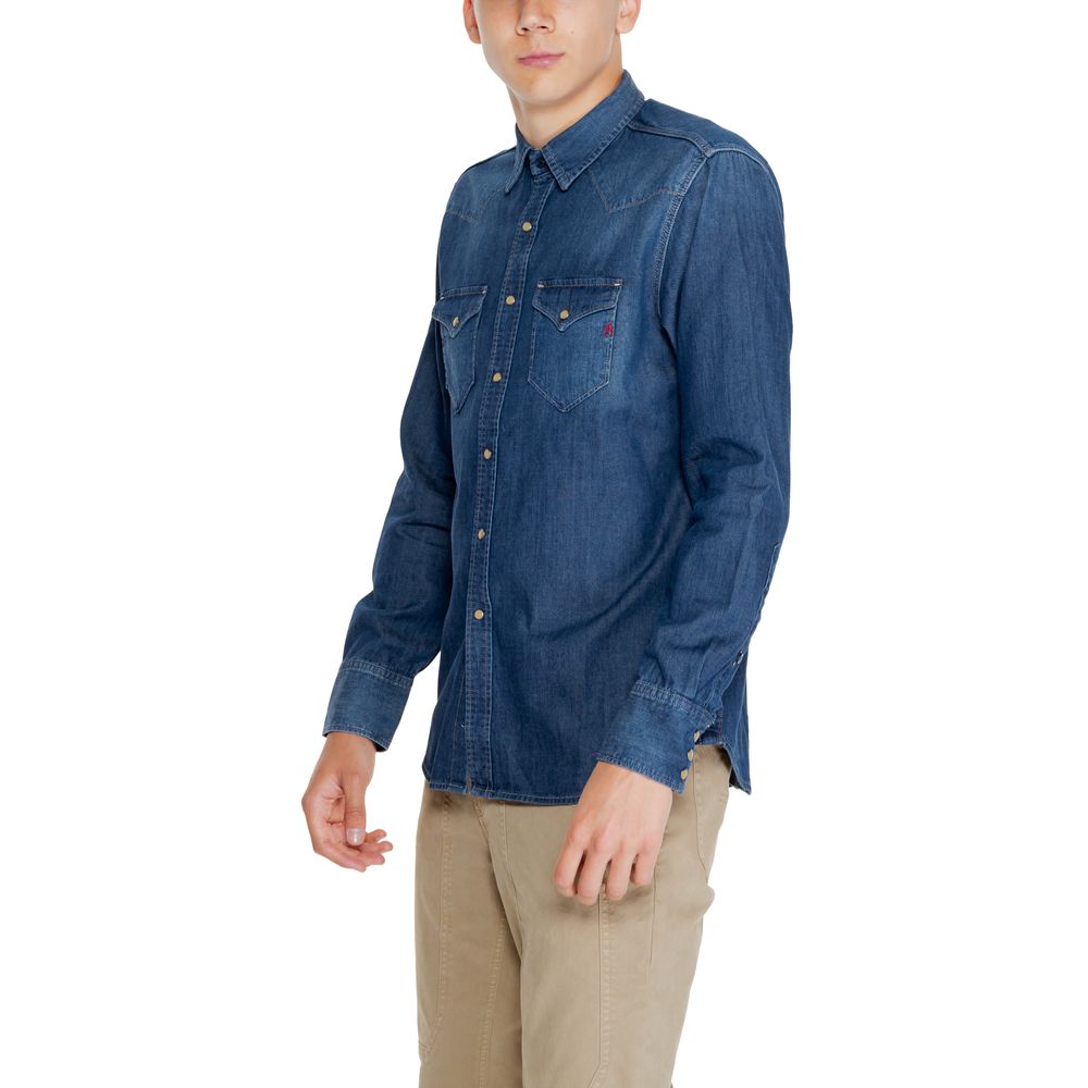 Replay blue cotton shirt