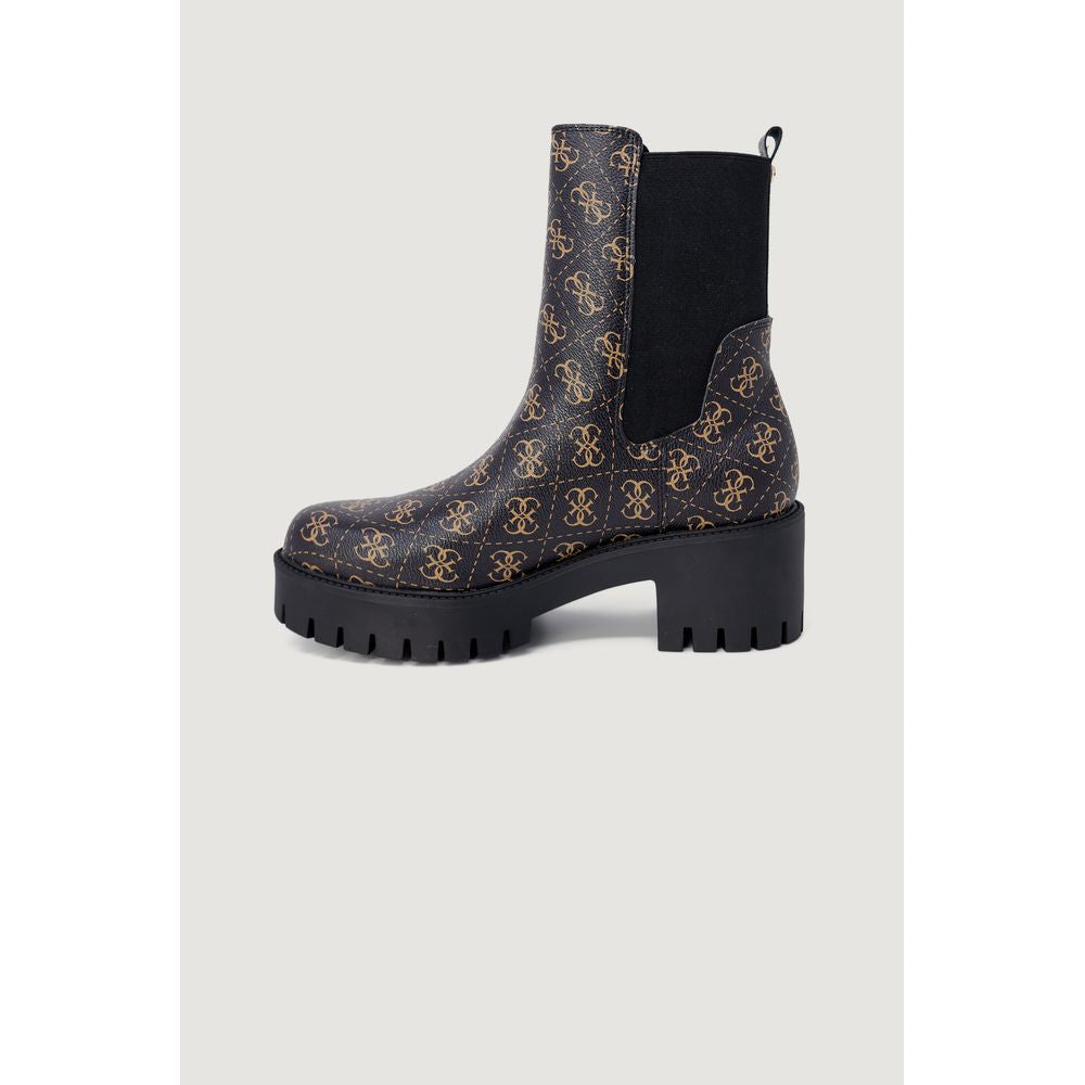 Guess Schwarzes Leder Knöchel