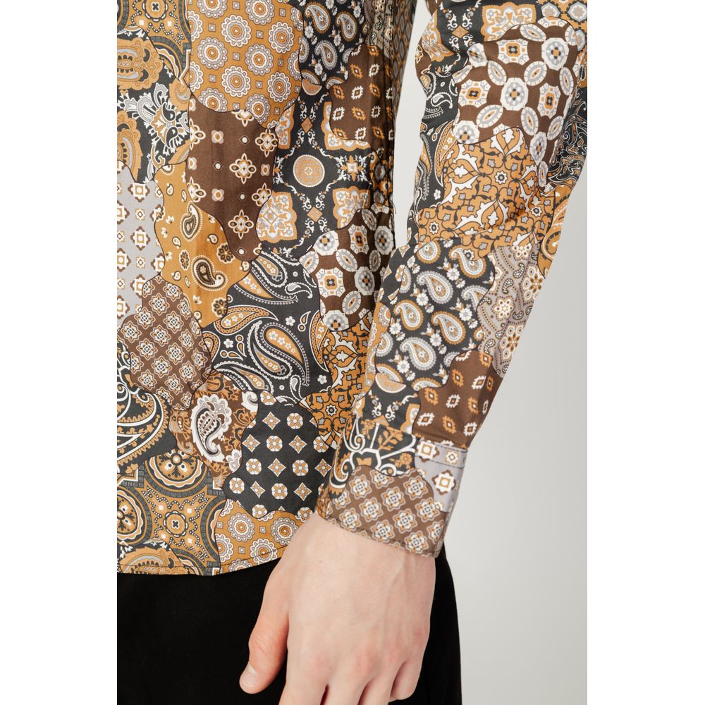 Gianni Lupo beige cotton shirt