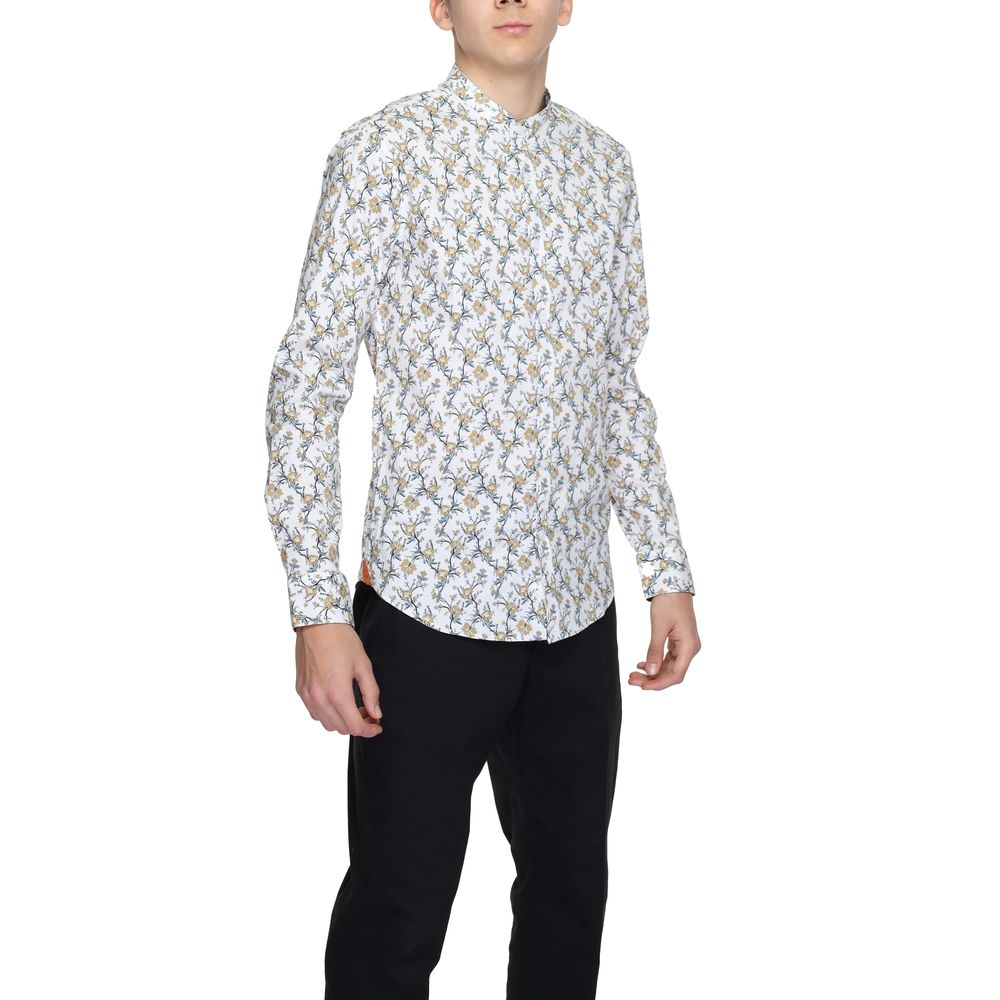 Gianni Lupo cream-colored cotton shirt
