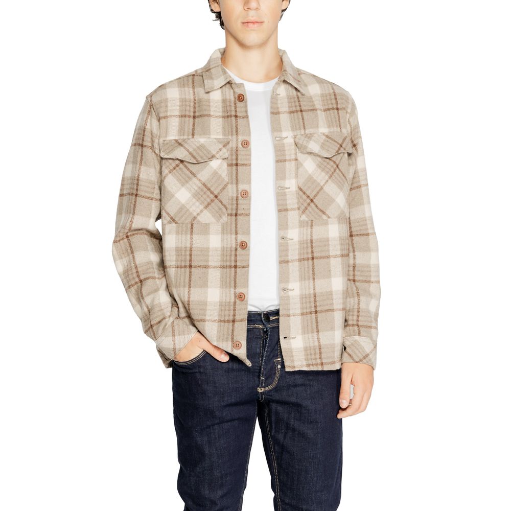 Hamaki-Ho beige polyester shirt