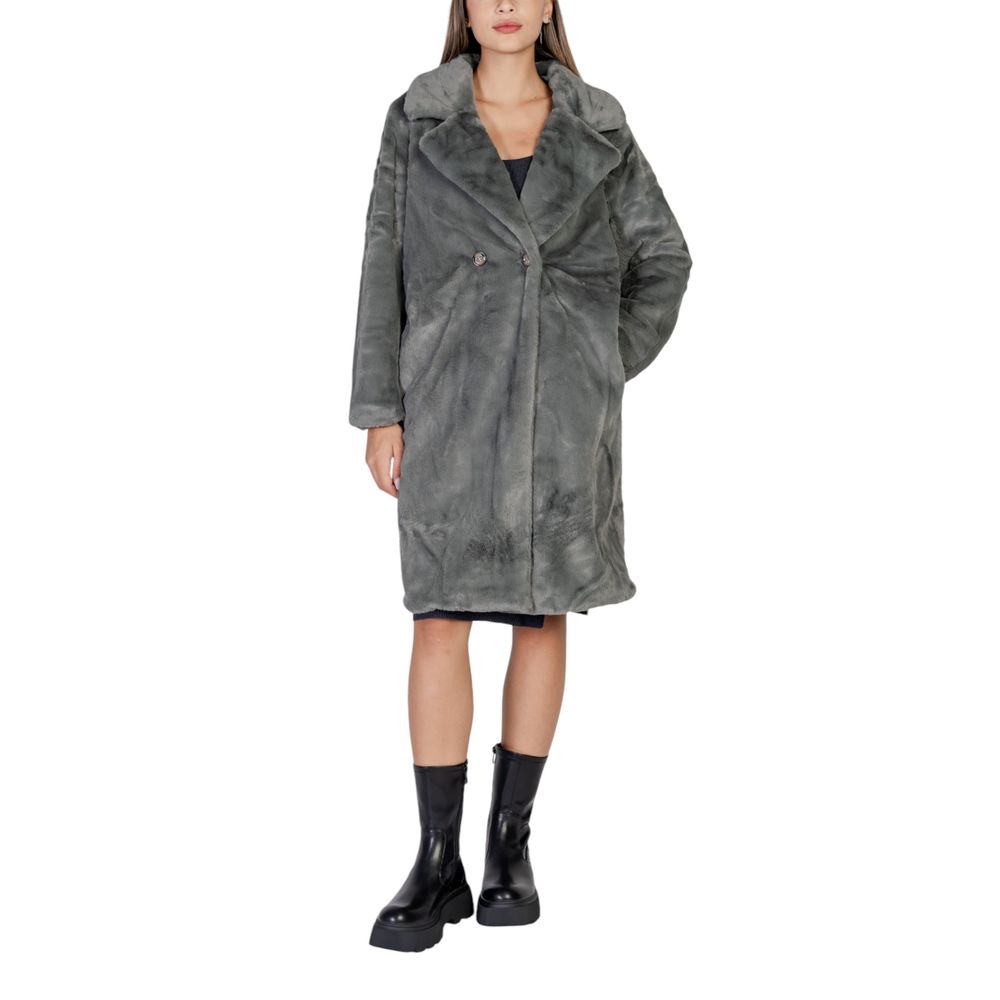 ICHI Siyah Polyester Ceketler ve Montlar