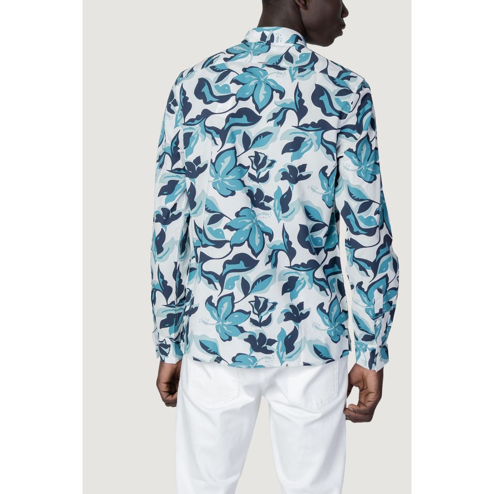 Antony Morato blue viscose shirt