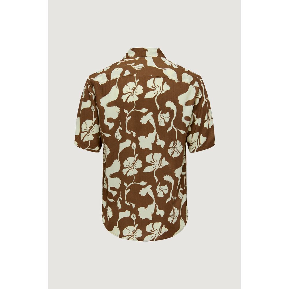 Only &amp; Sons brown viscose shirt