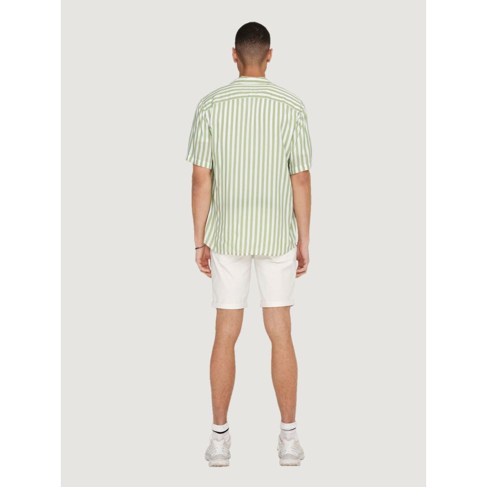 Only &amp; Sons Green Viscose Shirt