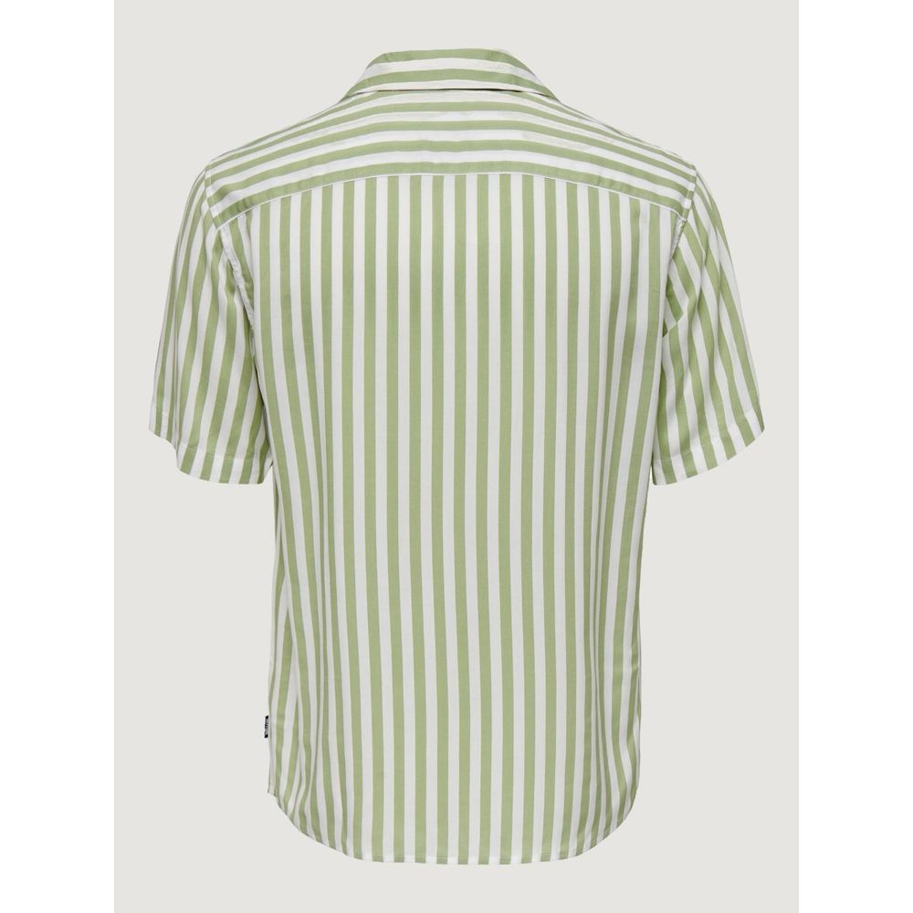 Only &amp; Sons Green Viscose Shirt
