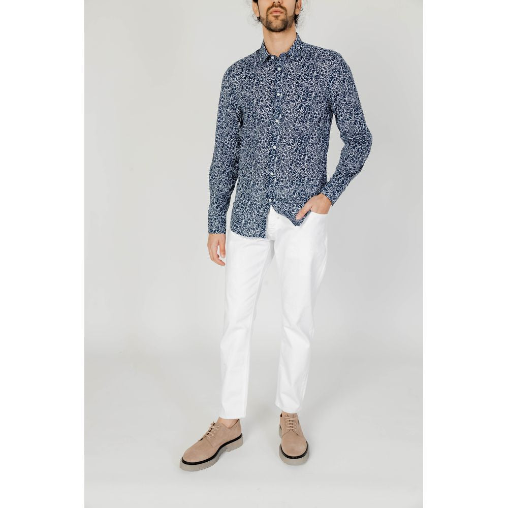 Antony Morato blue cotton shirt