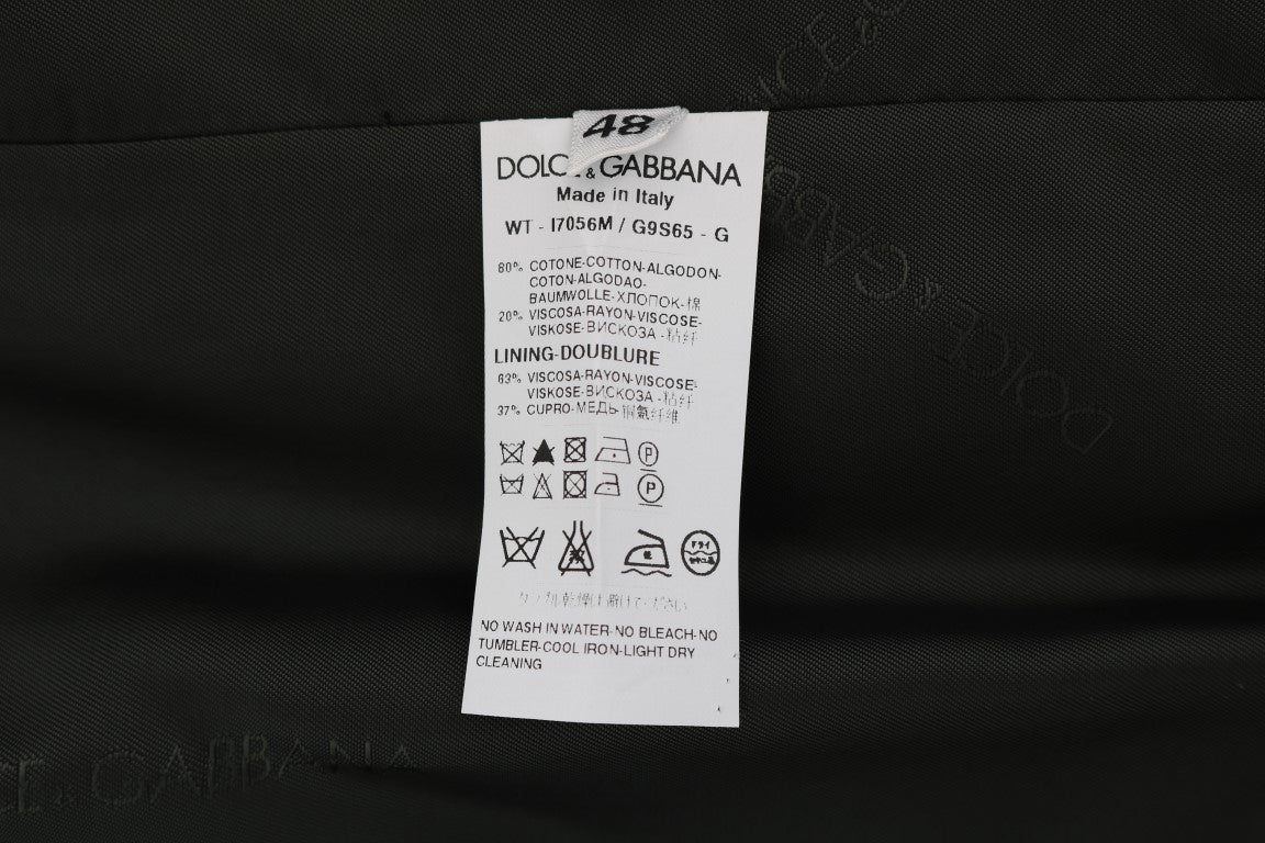 Dolce &amp; Gabbana Black STAFF cotton vest with stripes