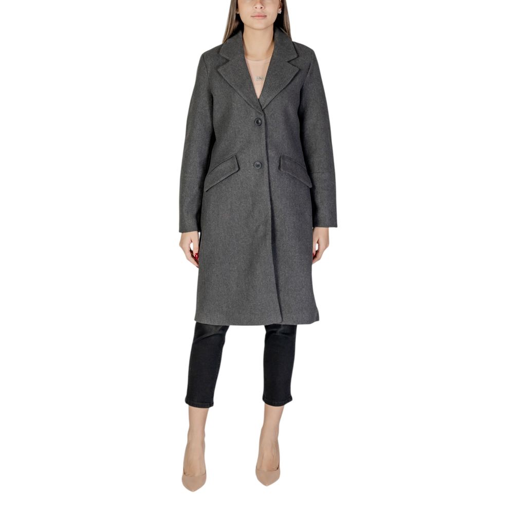 Vero Moda Grauer Polyester-Mantel