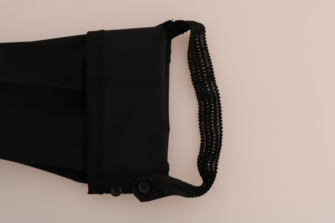 Ermanno Scervino Schwarze Stretch-Leggings-Hose