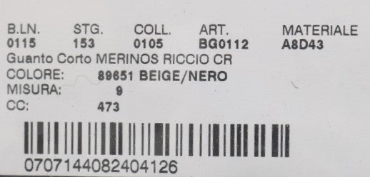 Dolce &amp; Gabbana Black Leather Shearling Gloves with Studs