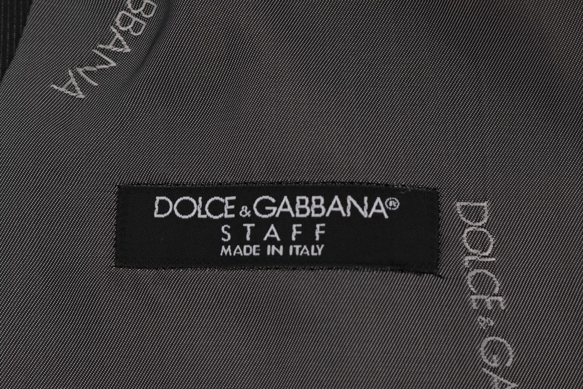 Dolce &amp; Gabbana Elegant Gray Vest Waistcoat