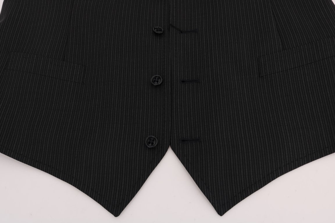 Dolce &amp; Gabbana grey stretch wool vest